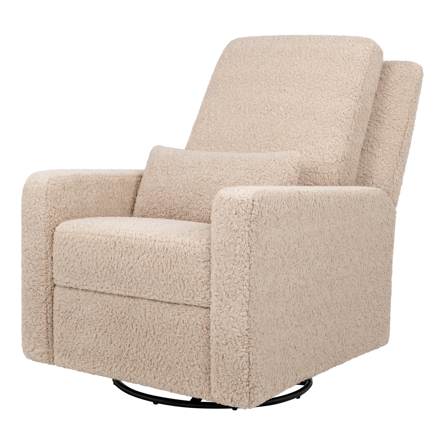 BABYLETTO SIGI RECLINER AND SWIVEL GLIDER IN SHEARLING