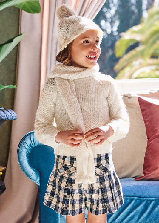 ABEL & LULA PLAID SHORTS - NAVY