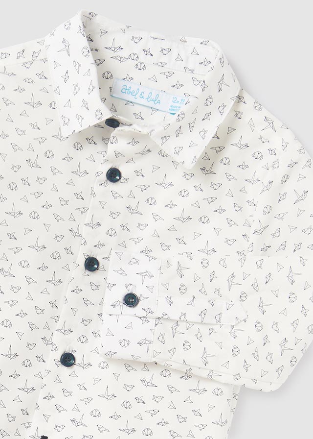 ABEL & LULA ORIGAMI PRINT SHIRT