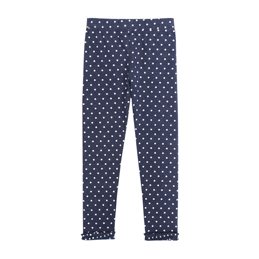 INDIGO POLKA DOT LEGGING