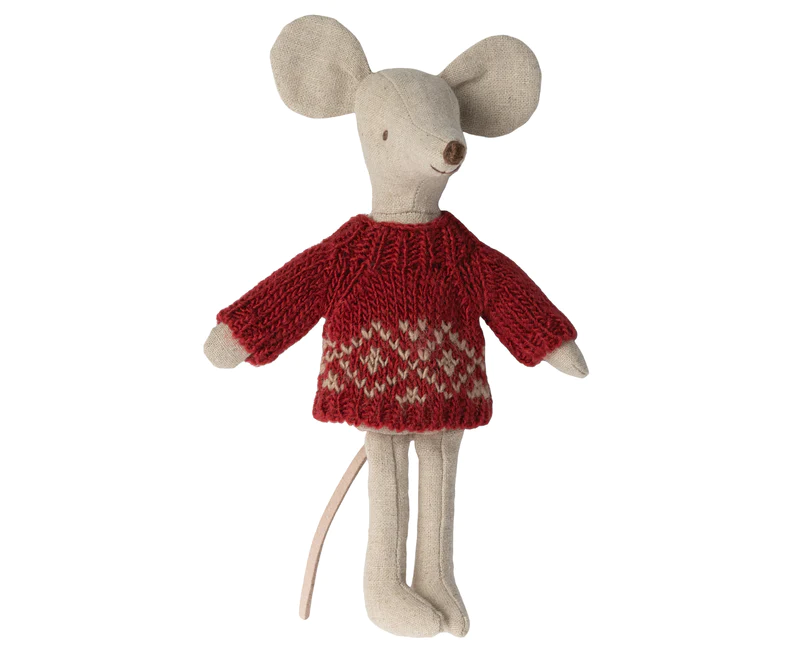 MAILEG KNITTED SWEATER, MUM MOUSE