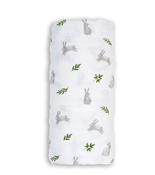 LULUJO CLASSIC MUSLIN SWADDLE - BUNNY