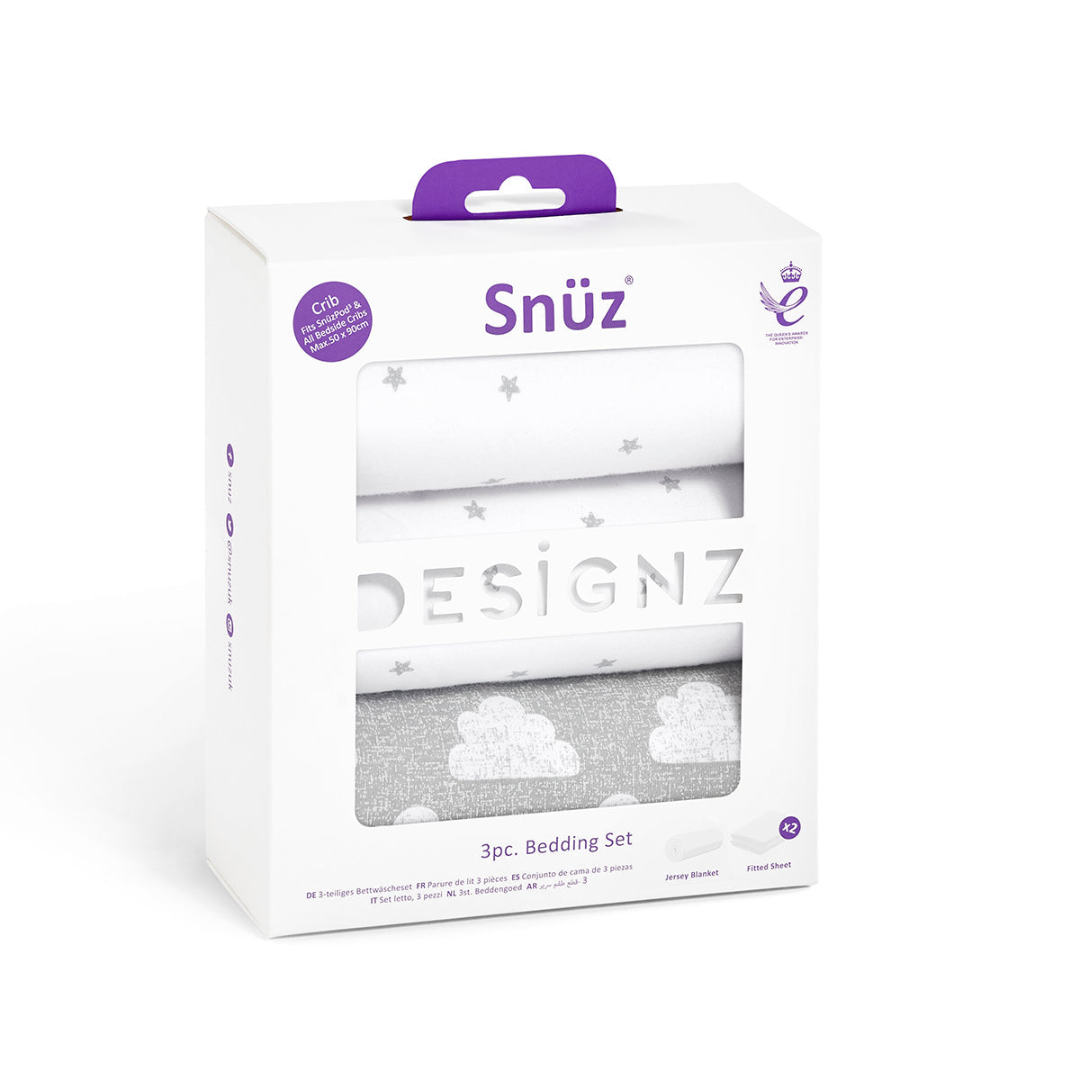 Snuz 3pc. Bassinet Bedding Set - Cloud