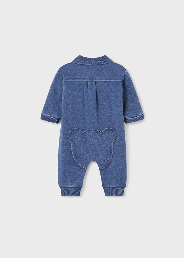 MAYORAL FLEECE DENIM ROMPER