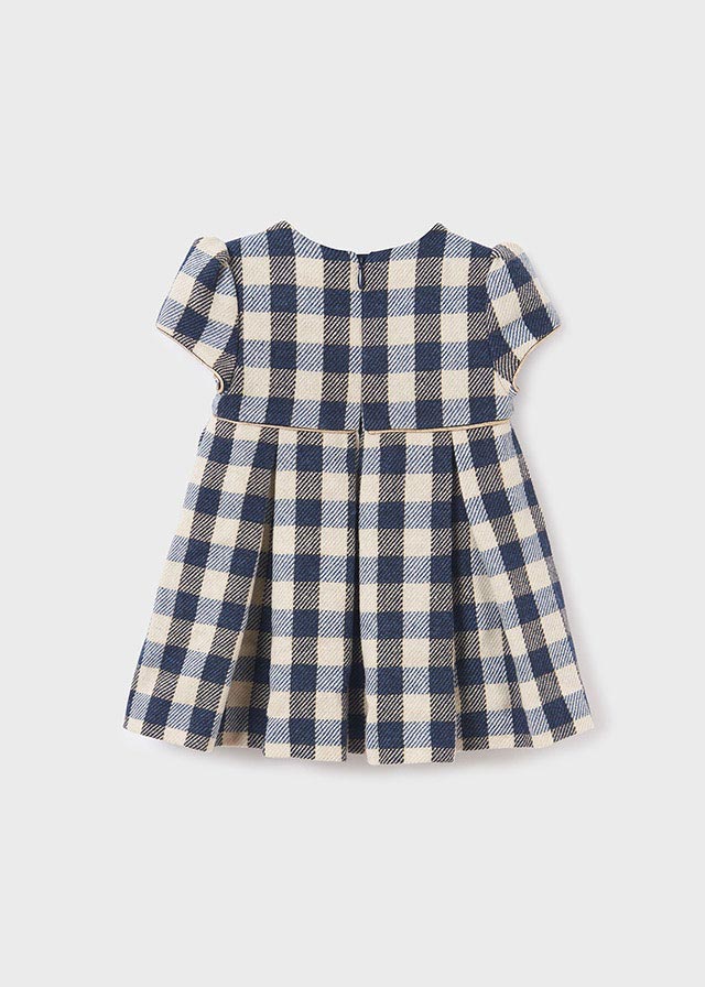 ABEL & LULA PLAID DRESS - NAVY