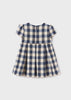ABEL & LULA PLAID DRESS - NAVY