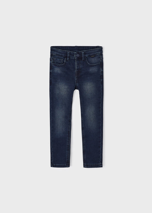 MAYORAL GREY BLUE SOFT DENIM PANTS