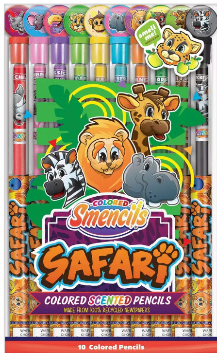 SAFARI COLORED SMENCILS 10 PACK