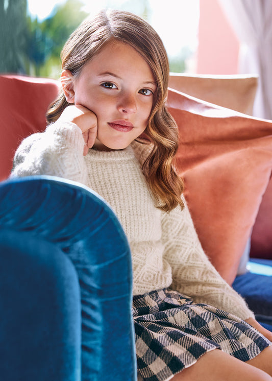 ABEL & LULA OPENWORK KNIT SWEATER