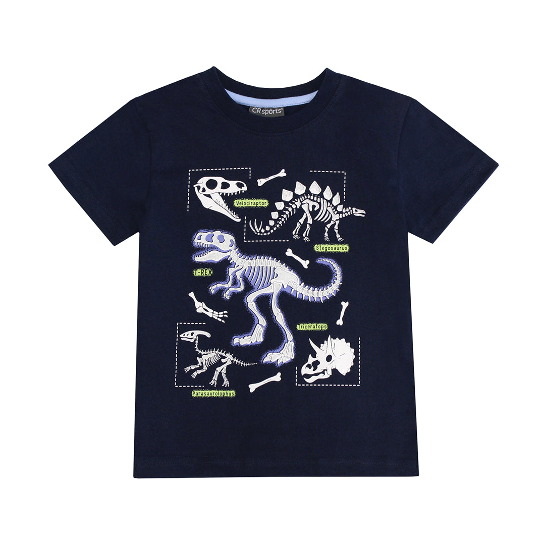 BOYS GLOW IN THE DARK DINO SKELETON
