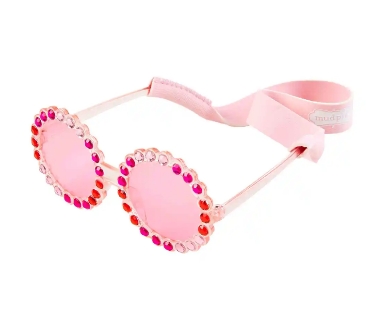 RED ROUND SUNGLASSES