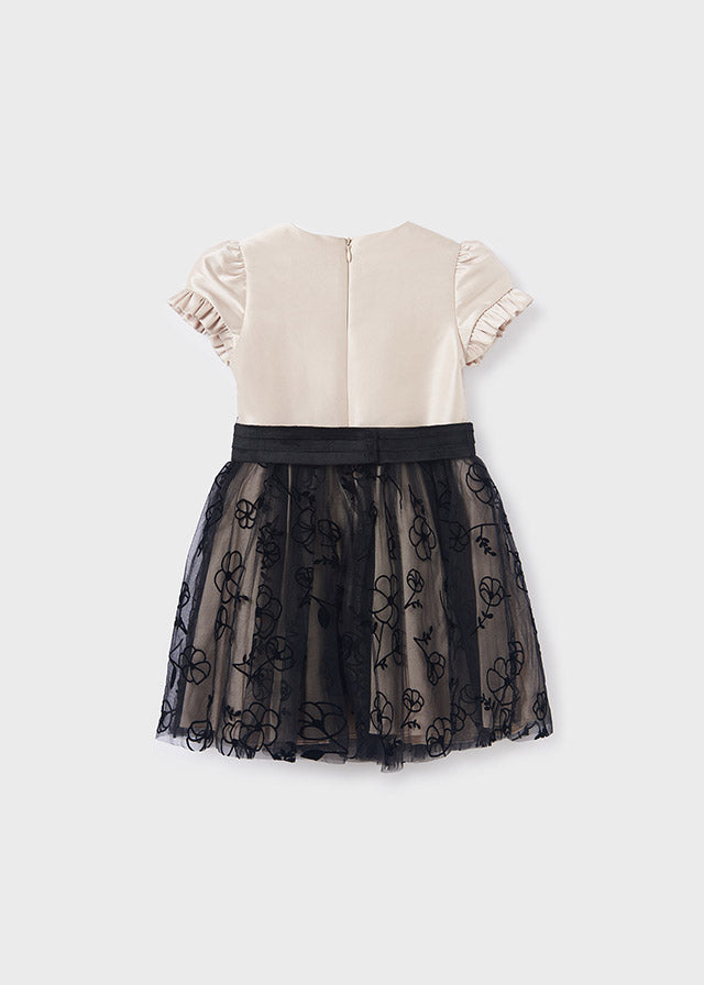 ABEL & LULA FLOCKED TULLE DRESS
