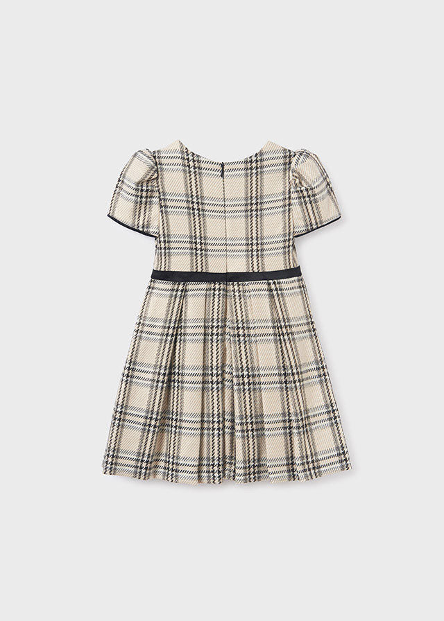 ABEL & LULA EMBOSSED PLAID DRESS