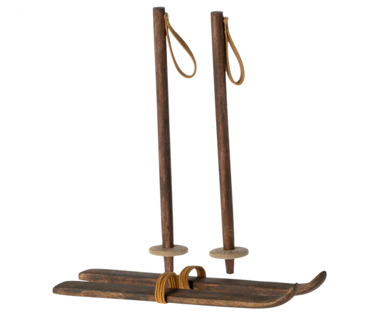 MAILEG SKI AND SKI POLES, BIG SISTER & BIG BROTHER