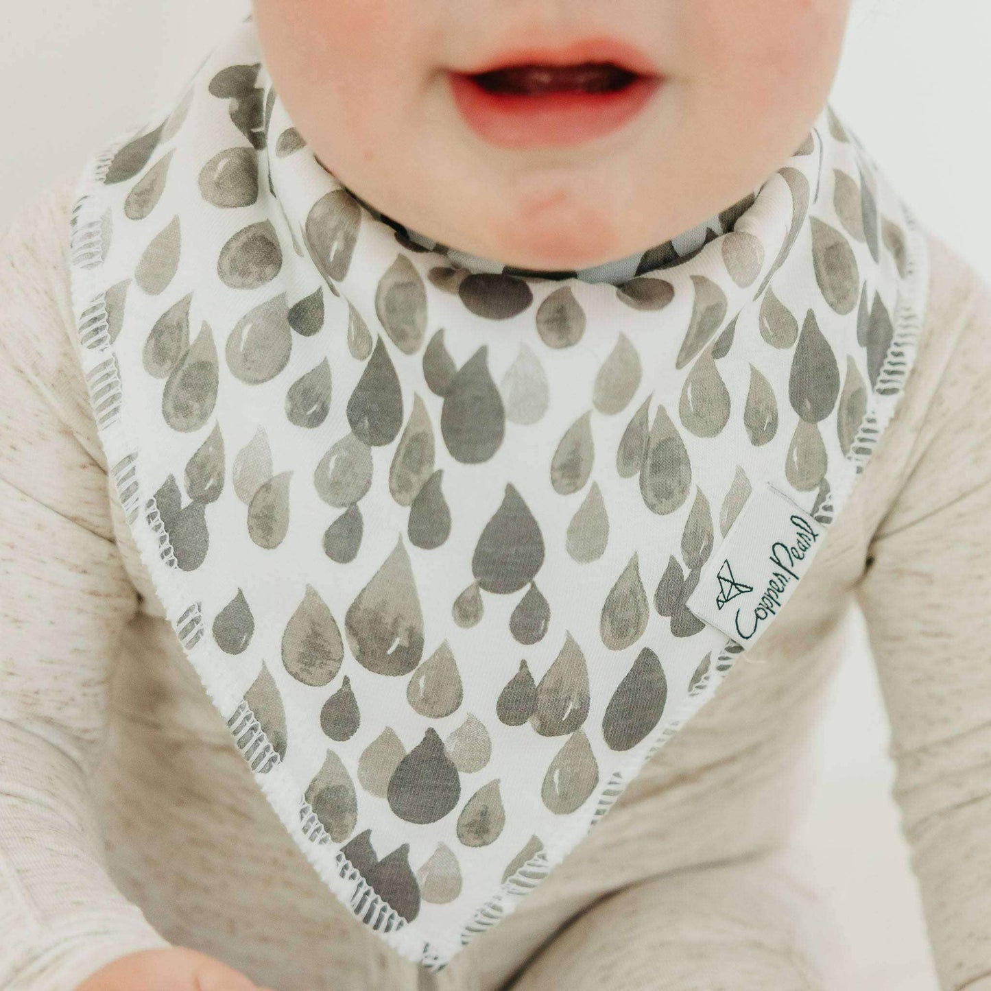 COPPER PEARL NOAH BABY BANDANA BIB SET