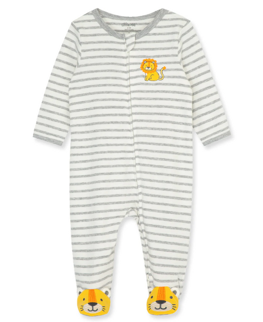 LITTLE LION ZIP FOOTIE