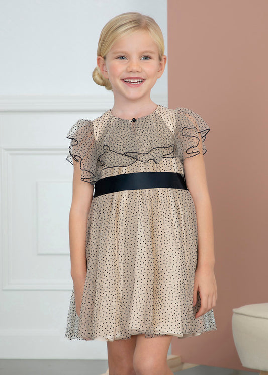 ABEL & LULA POLKA DOT TULLE DRESS