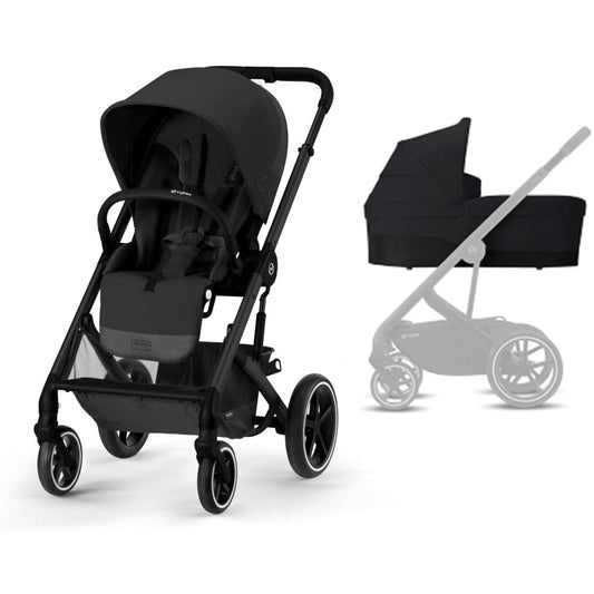 CYBEX BALIOS S LUX + COT S LUX BUNDLE - ALL BLACK