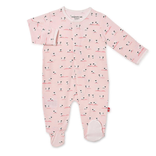 BAA BAA BABY PINK MODAL MAGNETIC FOOTIE