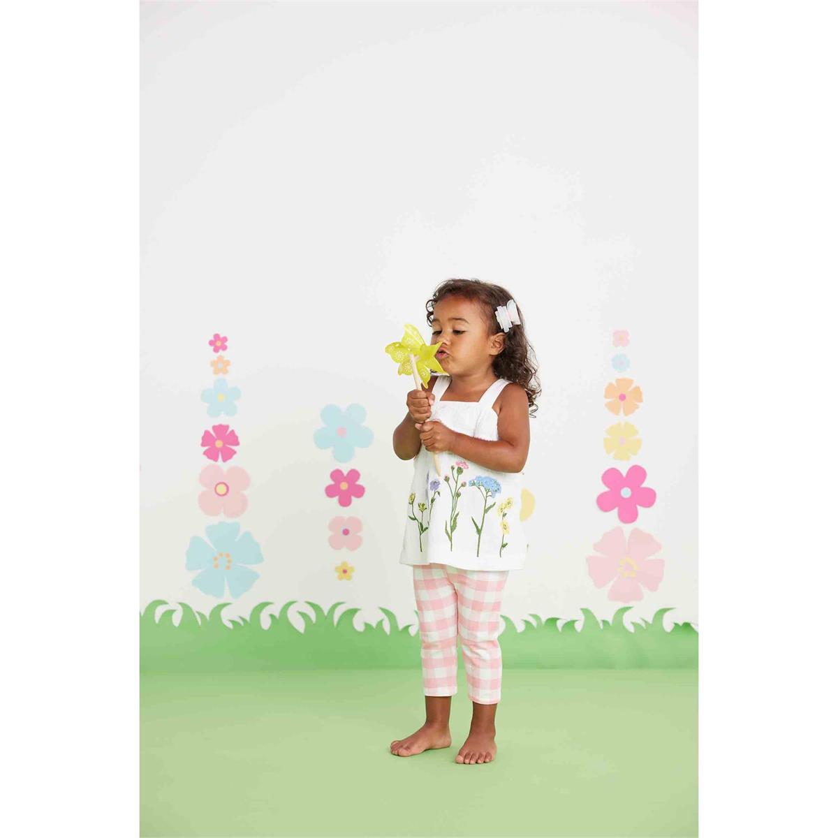 FLOWER EMBROIDERED TUNIC AND CAPRI SET