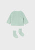 MAYORAL KNIT CARDIGAN WITH SOCKS