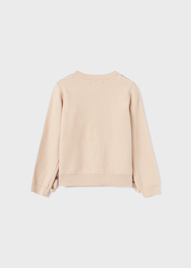 ABEL & LULA RUFFLED KNIT SWEATER