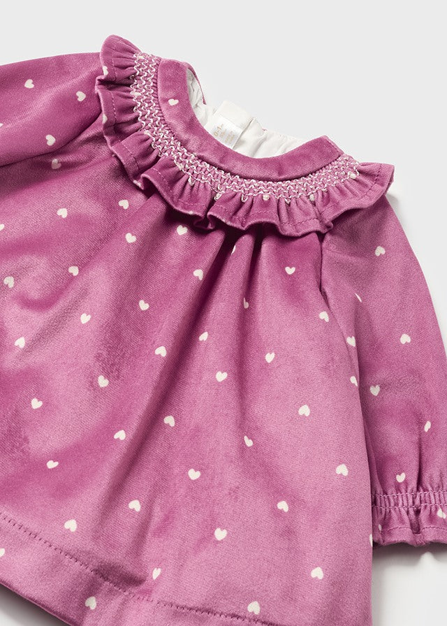 MAYORAL VELVET DRESS MAUVE - Main Image