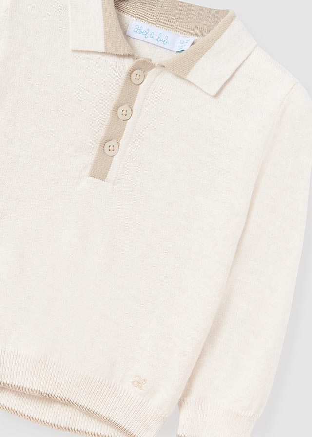 ABEL & LULA LONG SLEEVE KNIT POLO