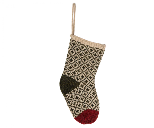 MAILEG CHRISTMAS STOCKING, WINTER GREEN