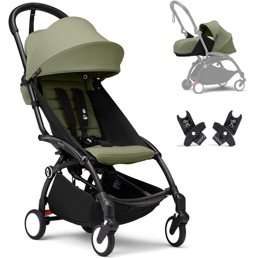 STOKKE YOYO STROLLER FROM NEWBORN TO TODDLER BLACK