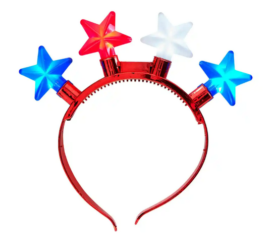 RED LIGHT UP STAR HEADBAND