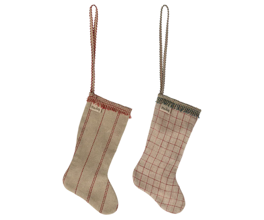 MAILEG STOCKING ORNAMENT, ASSORT