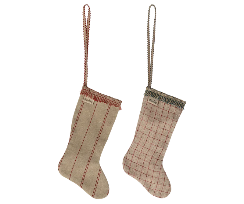 MAILEG STOCKING ORNAMENT, ASSORT