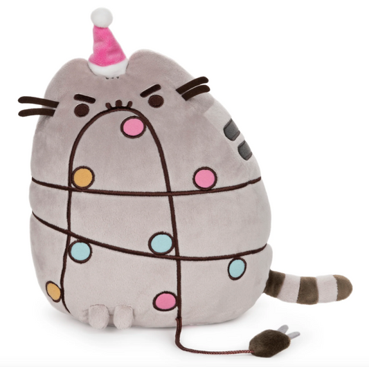 PUSHEEN CHRISTMAS LIGHTS, 10 INCH