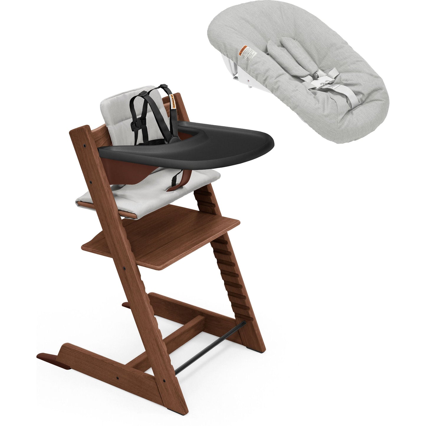 STOKKE TRIPP TRAPP HIGH CHAIR² WITH CUSHION, TRAY AND NEWBORN SET