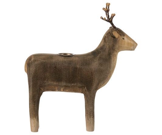 MAILEG REINDEER CANDLE HOLDER, LARGE