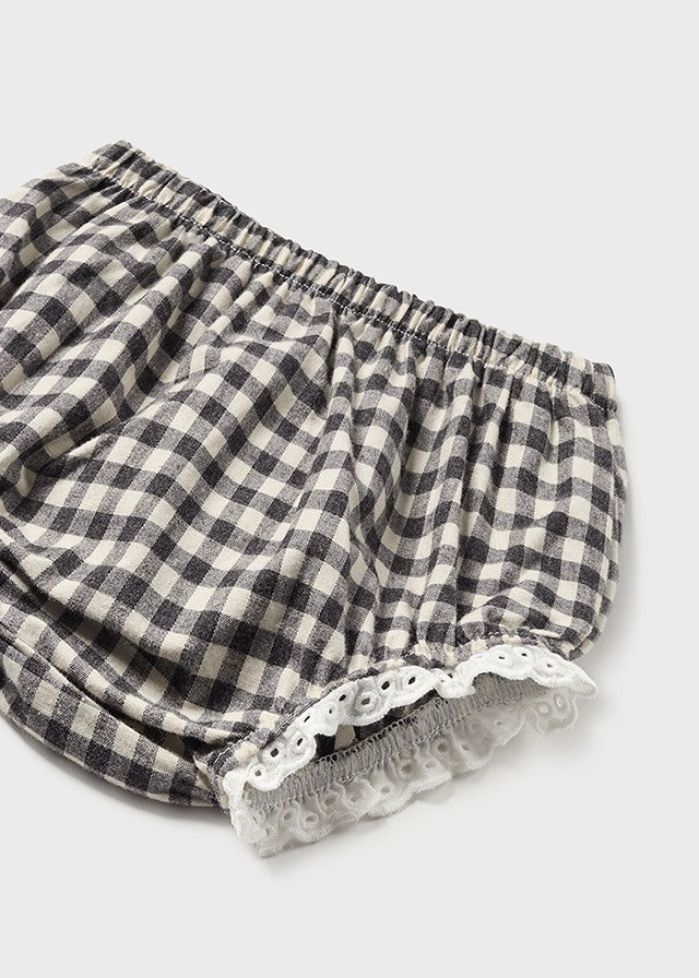 MAYORAL GINGHAM DRESS AND KNICKERS