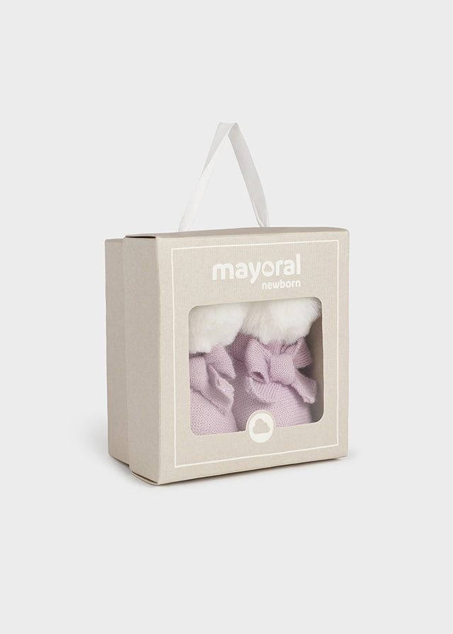MAYORAL KNITTED BOOTIE - VIOLET