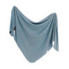 COPPER PEARL RIB KNIT SWADDLE BLANKET -ATLANTIC