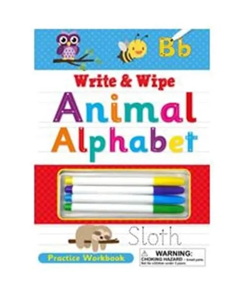 WRITE & WIPE ANIMAL ALPHABET