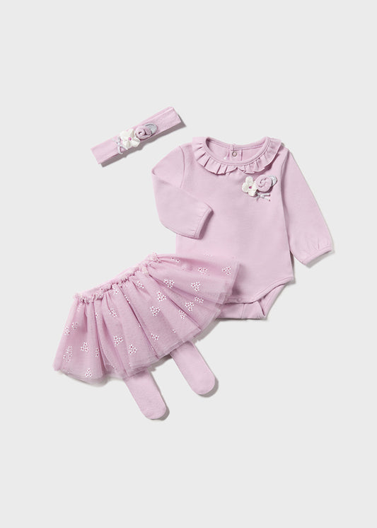 MAYORAL BODYSUIT WITH TUTU - VIOLET