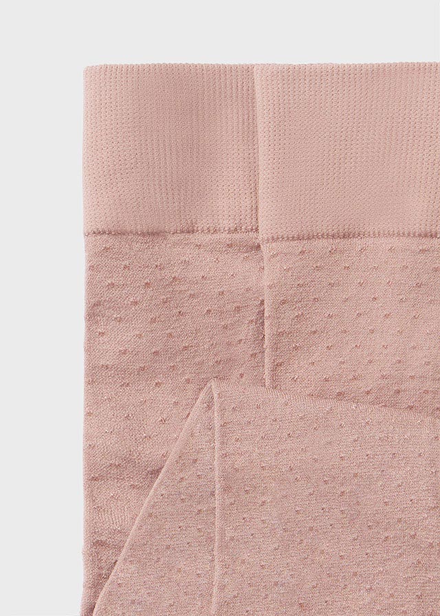 ABEL & LULA POLKA DOT JACQUARD TIGHTS - PINK