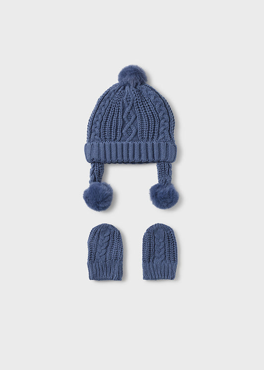 MAYORAL HAT & MITTENS SET - WINTER