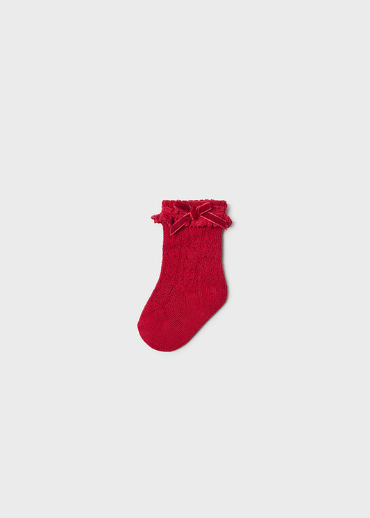 MAYORAL OPENWORK SOCKS - RED