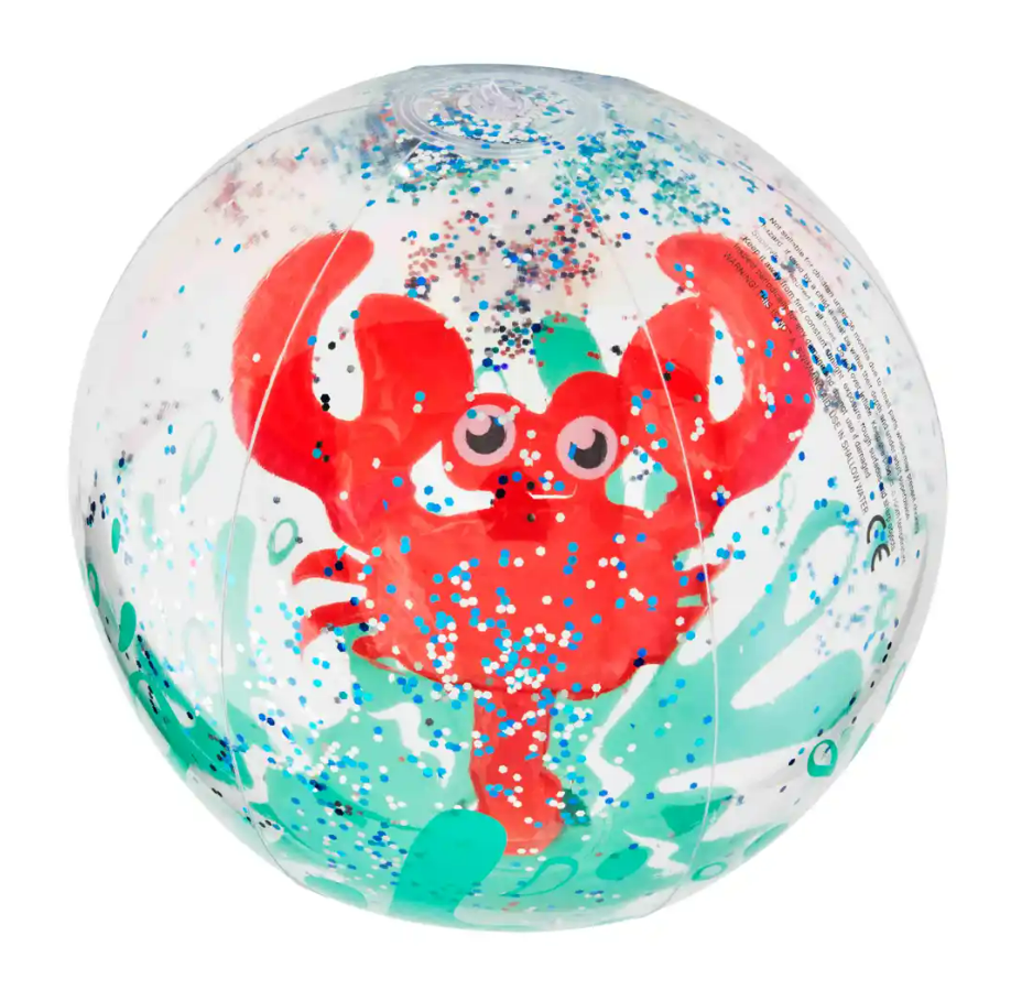 GLITTER BEACH BALL CRAB