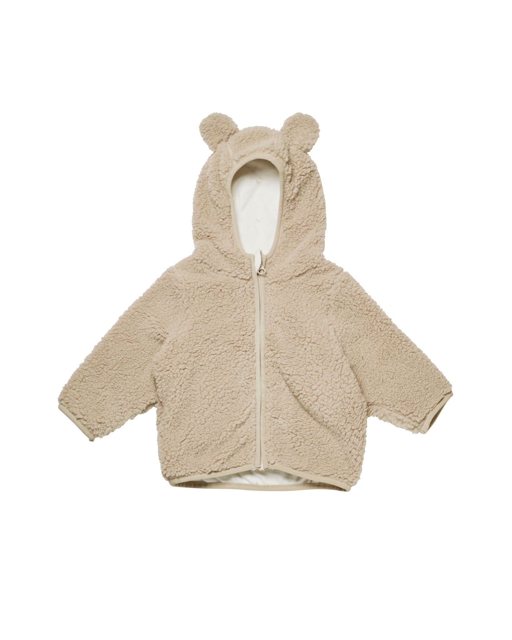 QUINCY MAE BEAR JACKET SAND – Buttercup Baby Co.