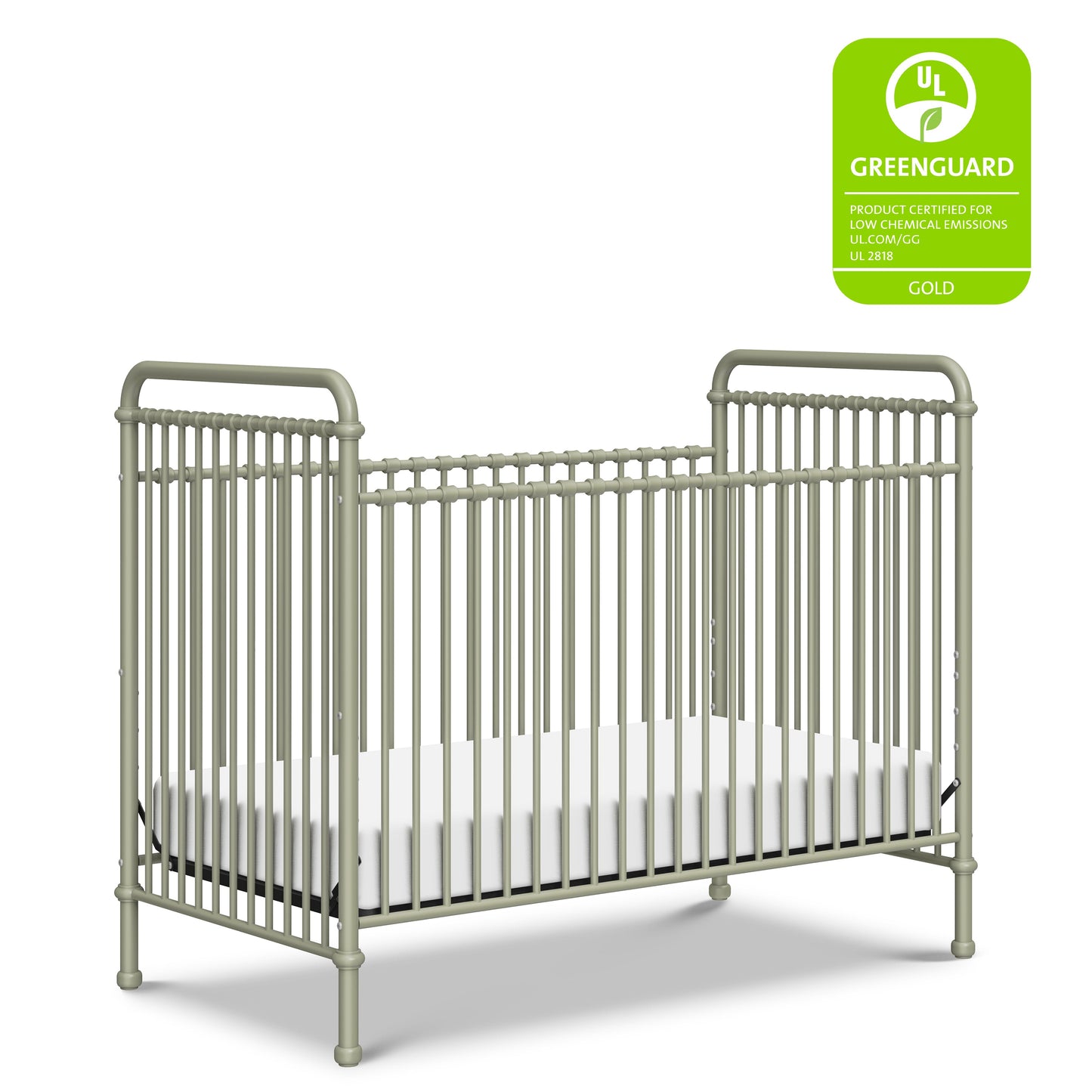 Abigail 3-in-1 Convertible Crib in Heirloom Sage