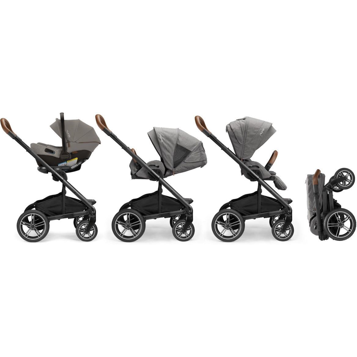 NUNA URBN + MIXX NEXT TRAVEL SYSTEM CAVIAR