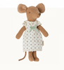 MAILEG BIG SISTER MOUSE IN MATCHBOX DOTS