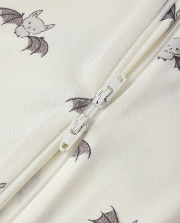 QUINCY MAE BAMBOO ZIP FOOTIE || BATS AW24